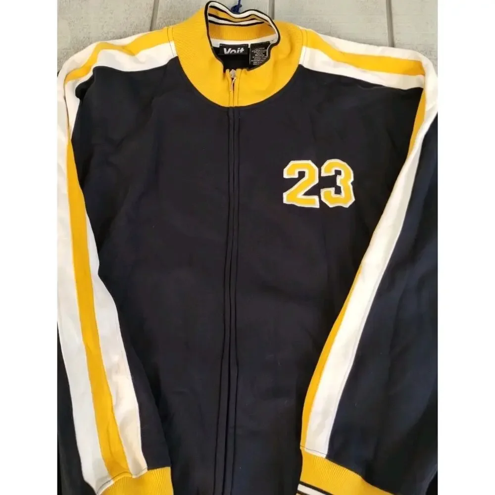 VOIT Vintage Track Suit Top Jacket - Size XXL - Dark Blue and Yellow - #23